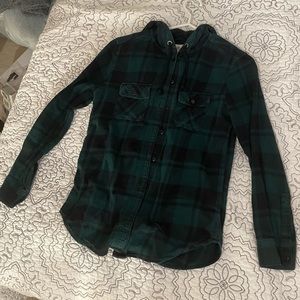 Garage flannel hoodie